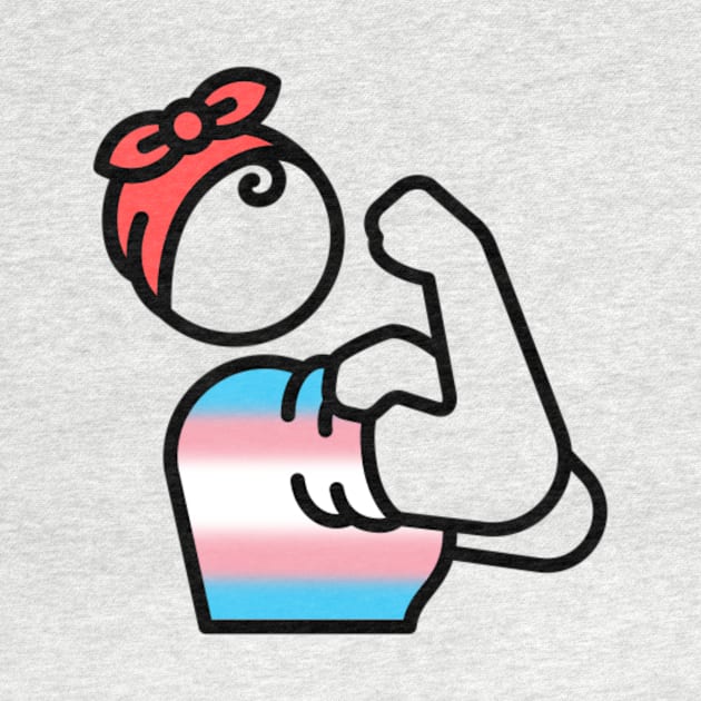 Trans Pride Rosie the Riveter by SJAdventures